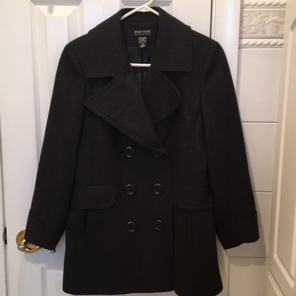 Double breasted peacoat